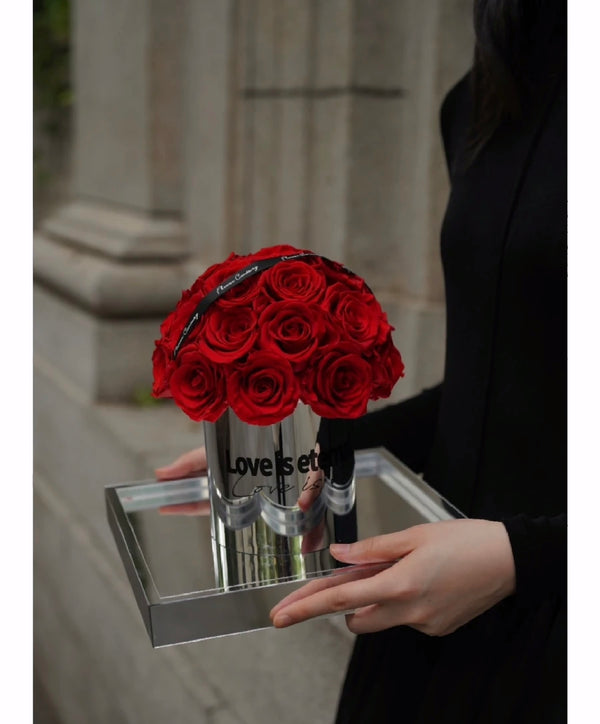 Ballon Crystal Rose Box-Red